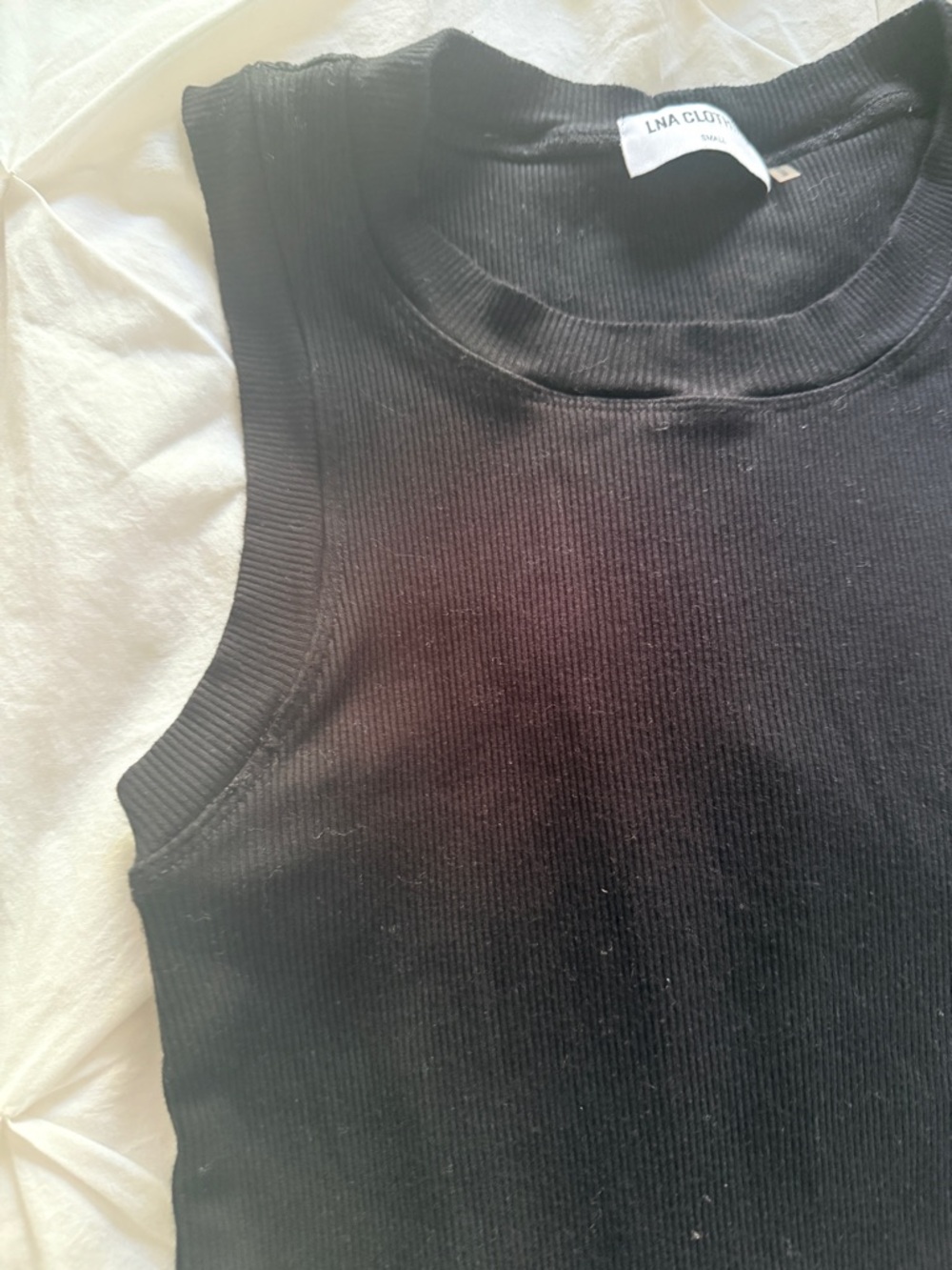 LNA CLOTHING Ribbed Double Layer Sleeveless Tank SIZE: SMALL - Picture 5 of 9